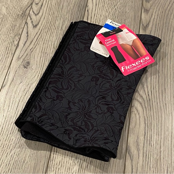 Flexees Maidenform Shapewear Firm Control Waist Nipper Size XL Black Floral NWT - Picture 11 of 11
